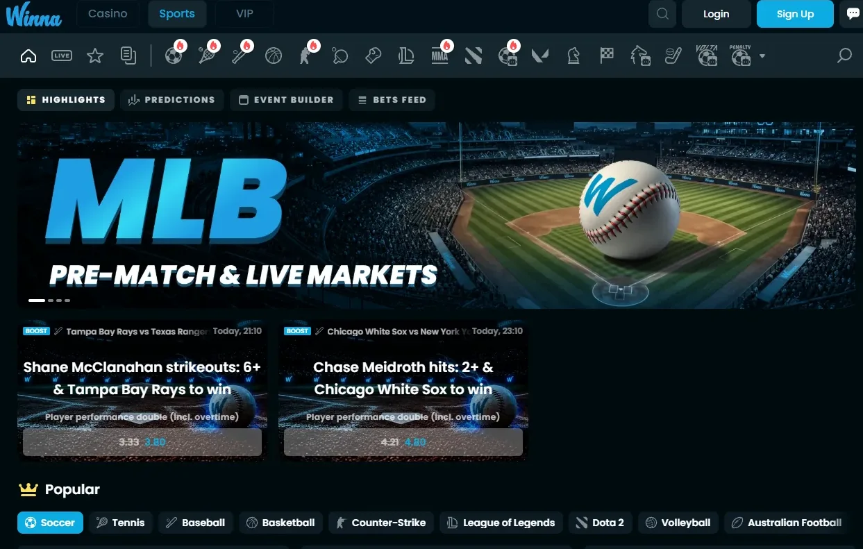 Sportsbook interface showing live football odds