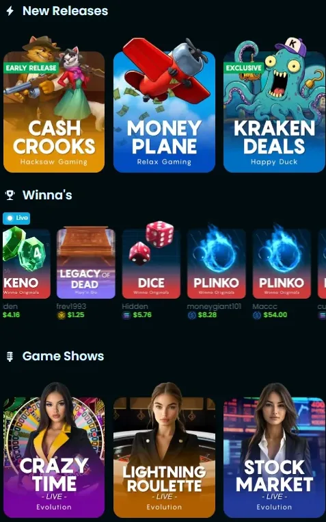 Winna Casino Games – Explore Our Full Game Library